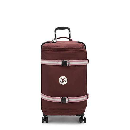 Kipling Spontaneous Medium Rolling Suitcases Mahogany Block | CA 1750HA